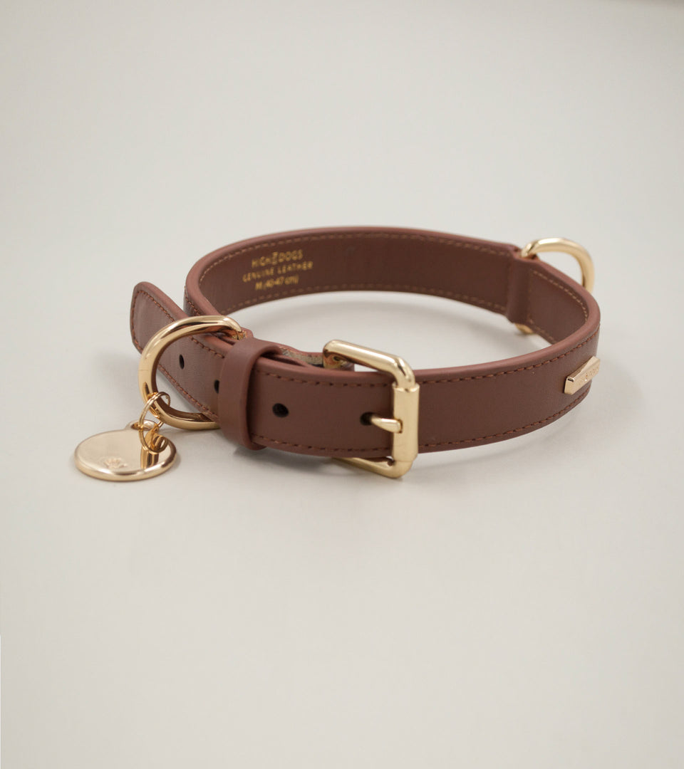 Metro Leather Dog Collar