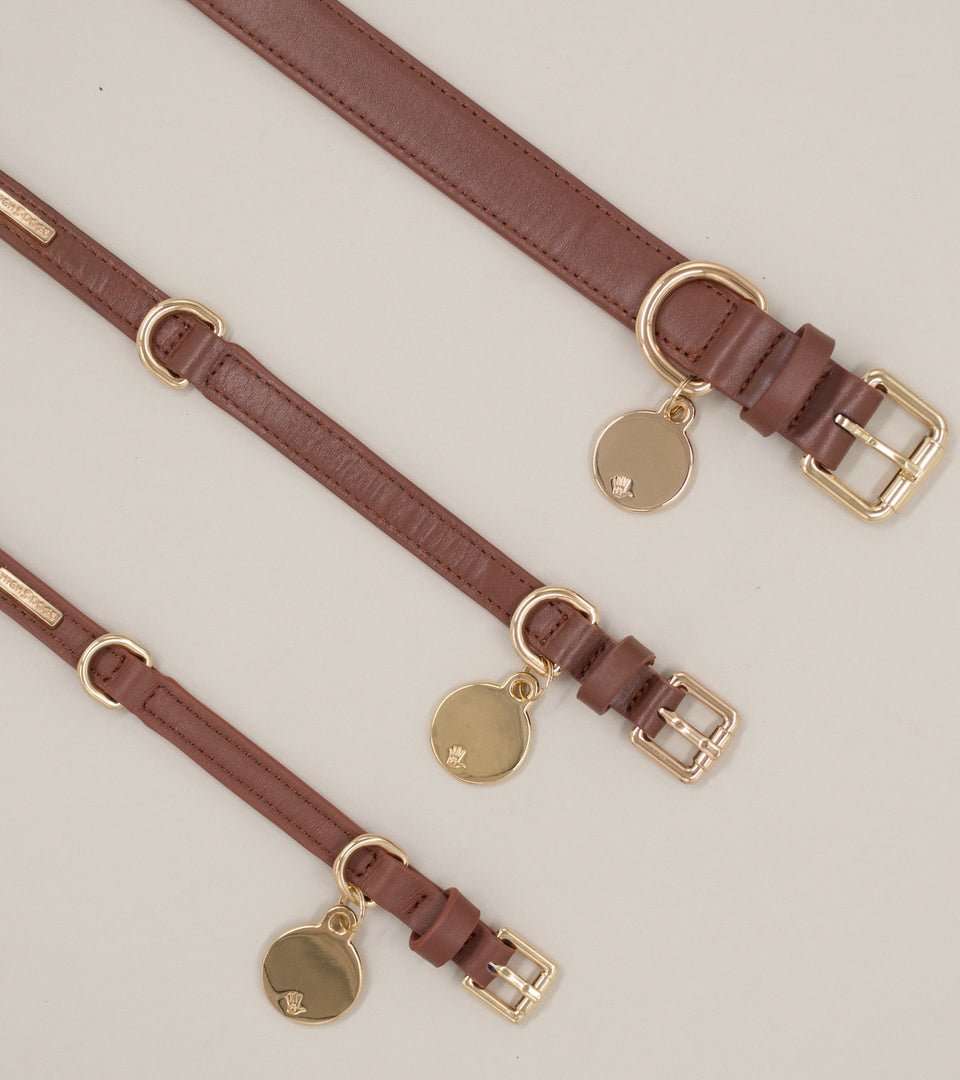 Metro Leather Dog Collar